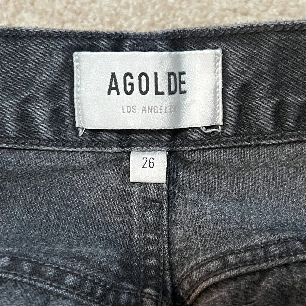 Agolde Women's Black Straight Jeans - Picture 3 of 11